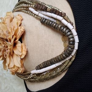 NWOT CHICO'S WOMENS MULTISTRAND BIB NECKLACE